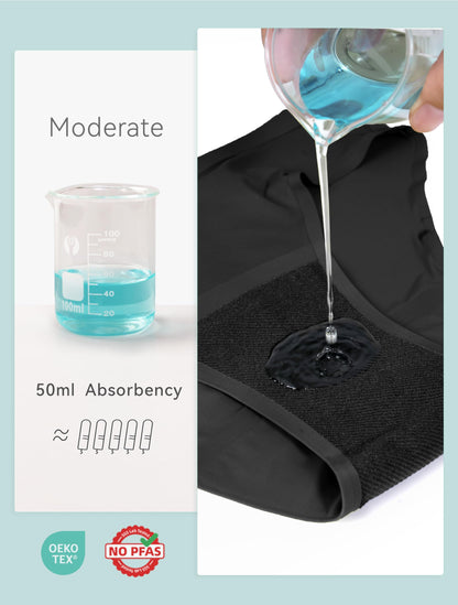 Teen Period Underwear 5-Pack - Seamless Leakproof Menstrual Panties for Girls