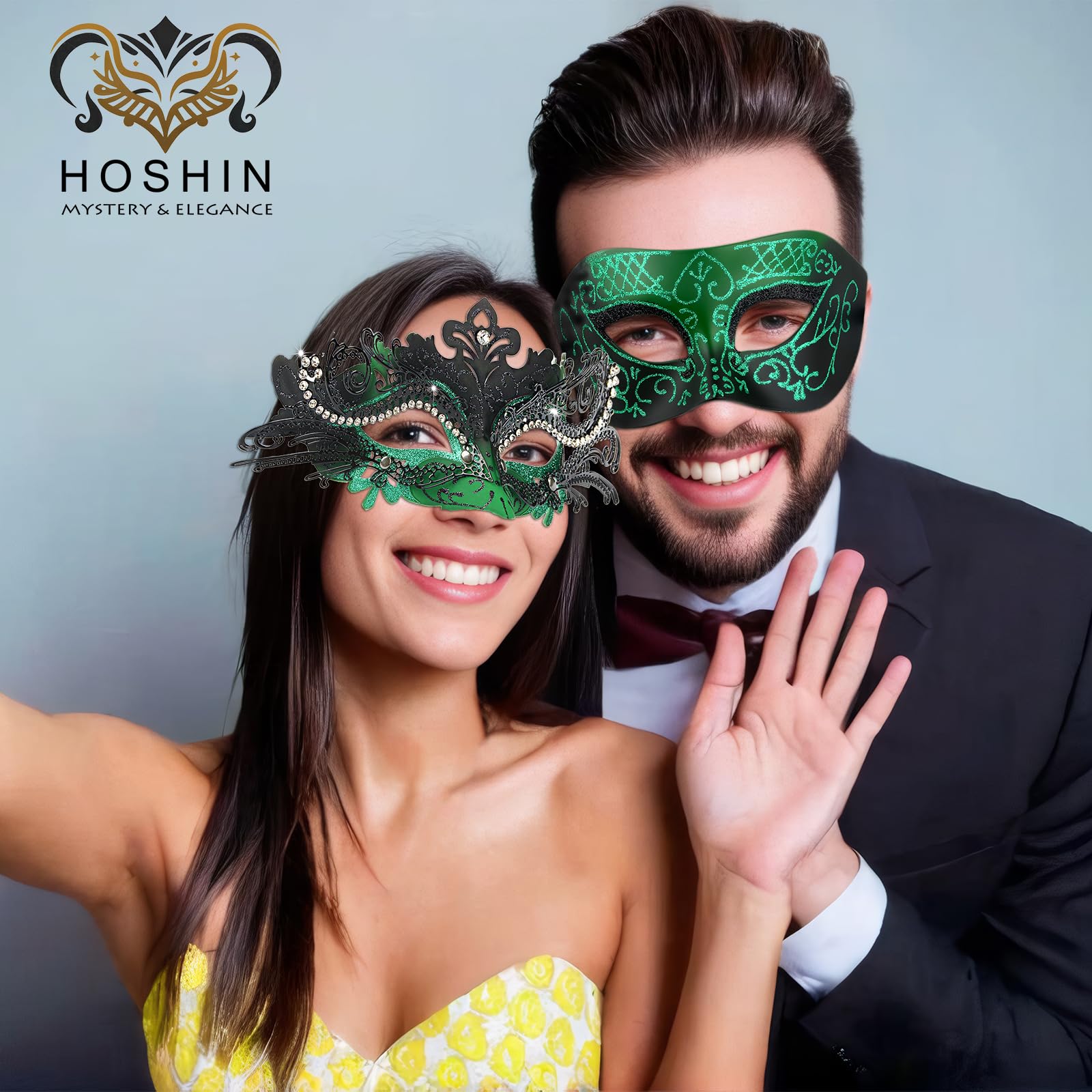 Masquerade Masks - Elegant Mardi Gras Party Masks - Premium Decorative Masks for Women and Men