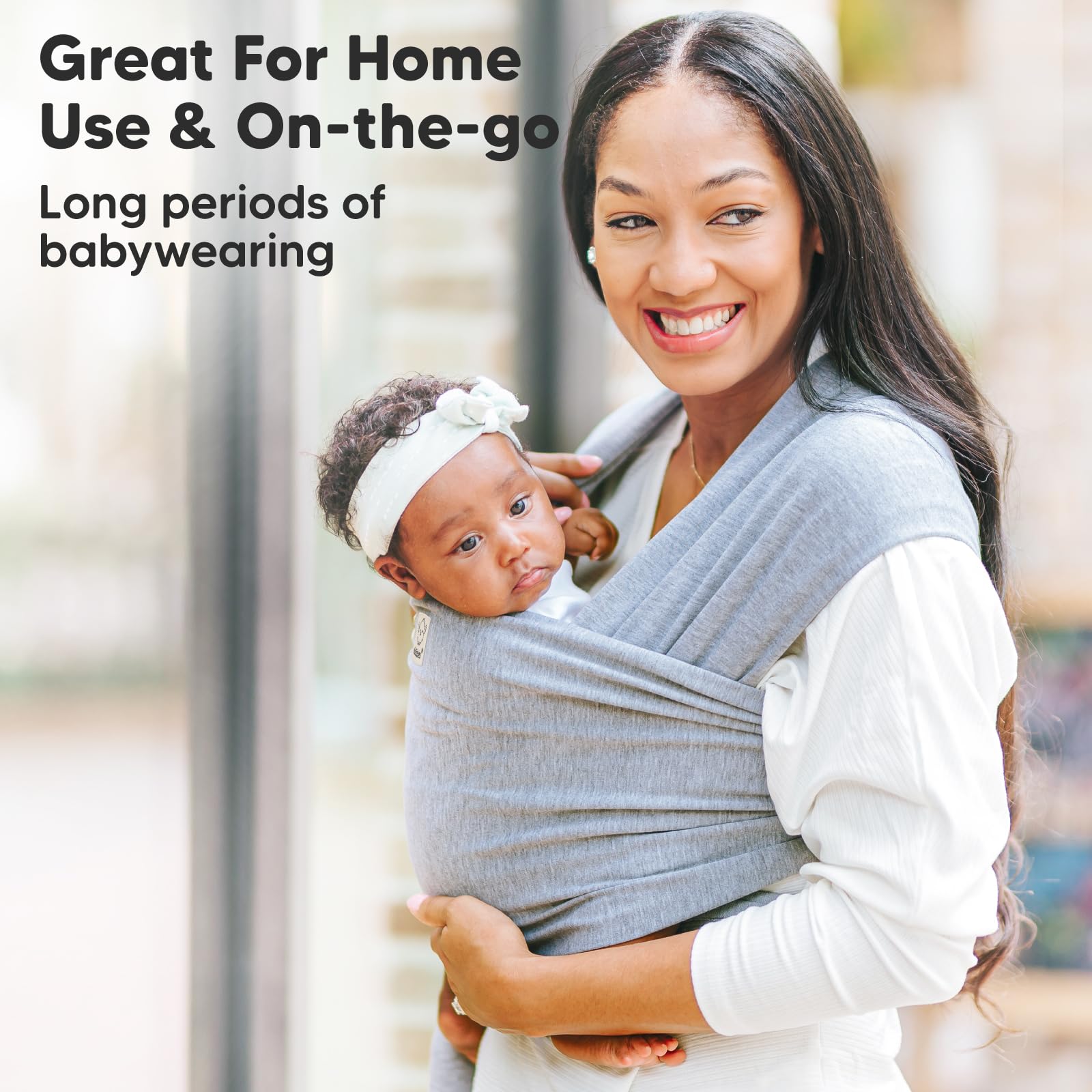 Baby Wrap Carrier Newborn to Toddler Hands-Free Infant Sling