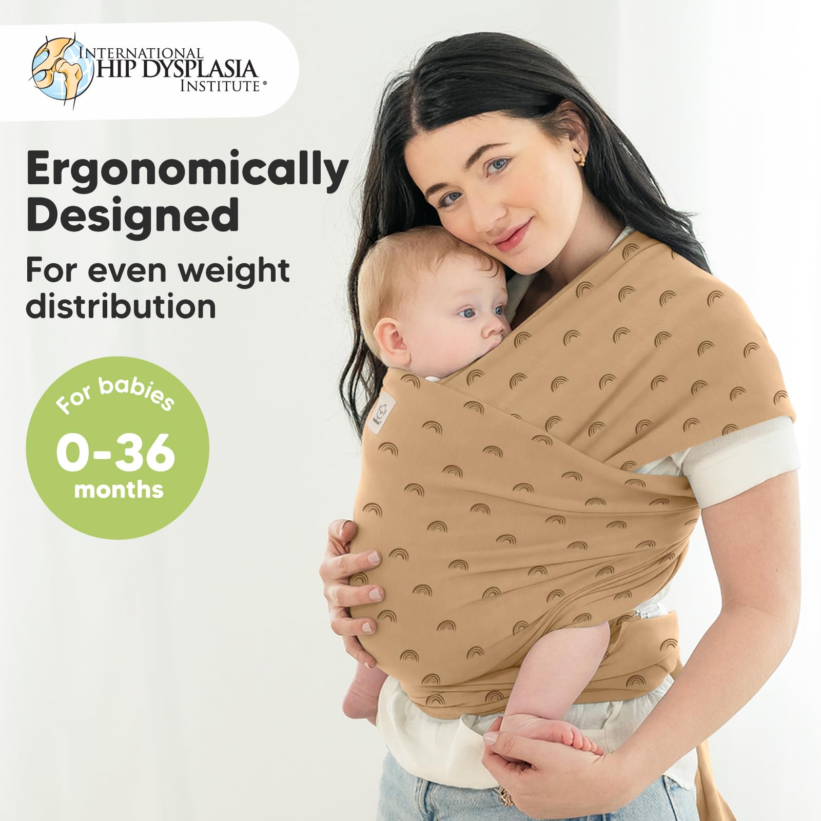 Baby Wrap Carrier Newborn to Toddler Hands-Free Infant Sling