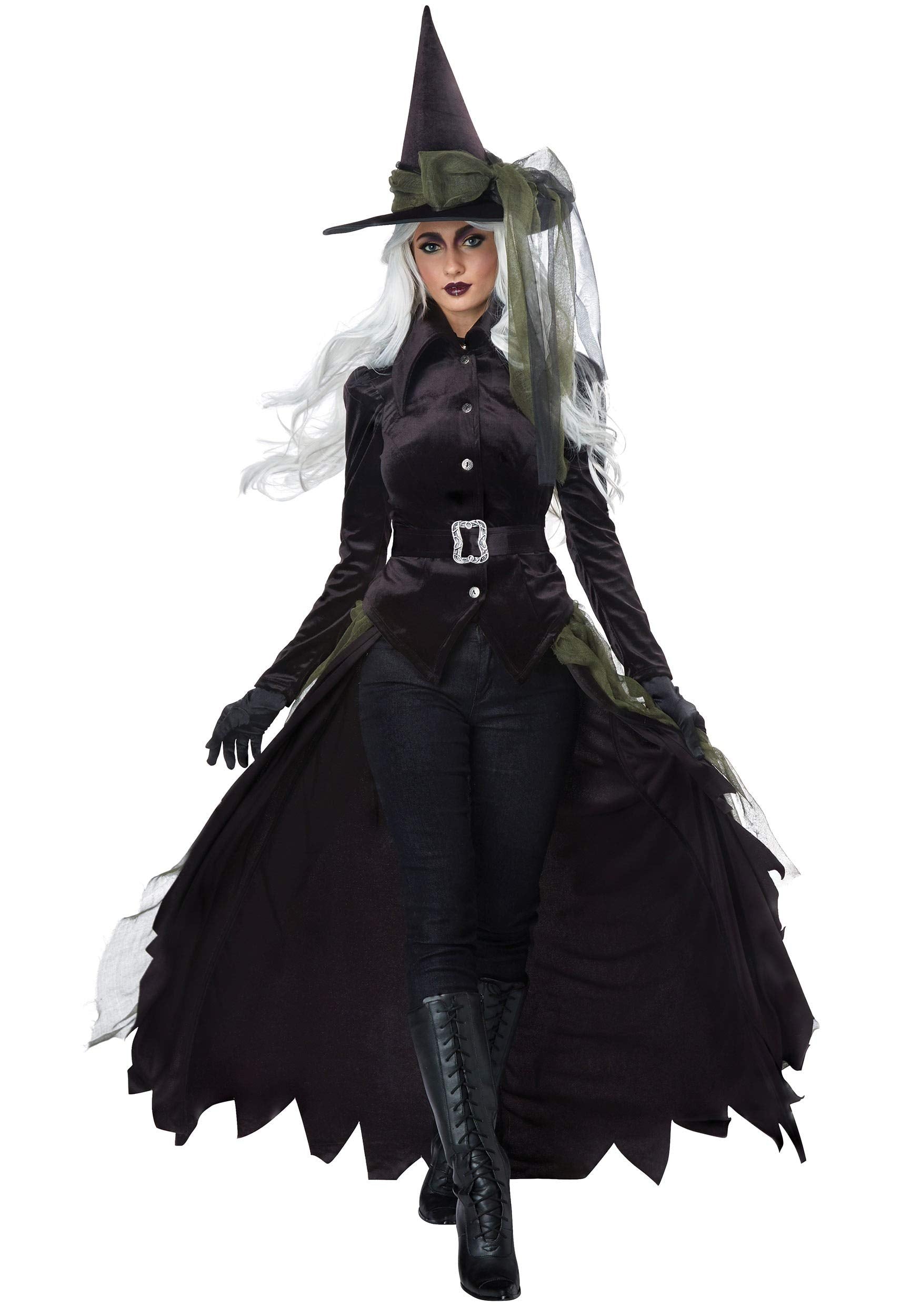 Cool Witch Costume - Women's Gothic Witch Outfit with Hat and Cape