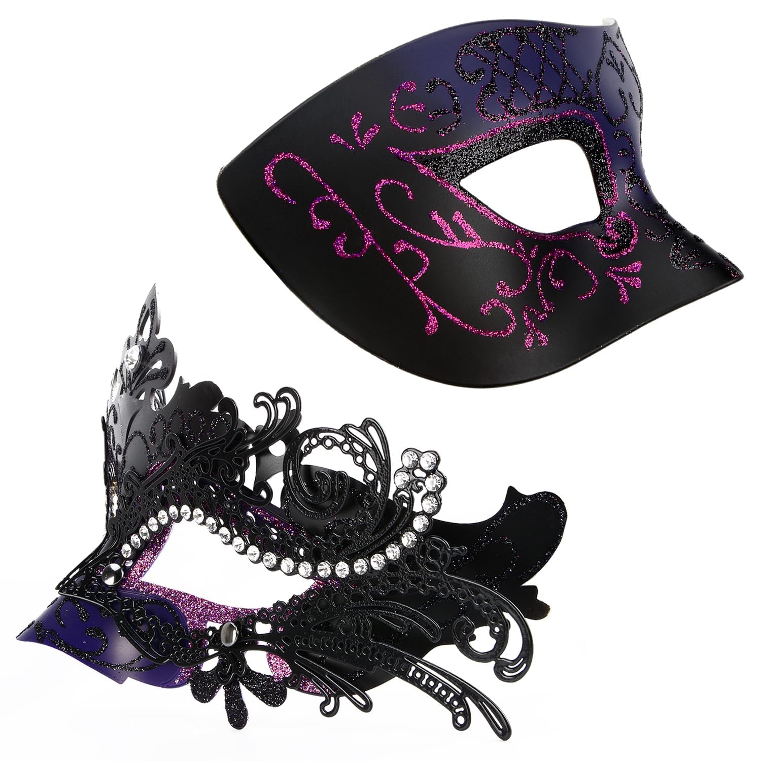 Masquerade Masks - Elegant Mardi Gras Party Masks - Premium Decorative Masks for Women and Men