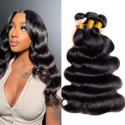 Brazilian Virgin Hair Bundles Deep Wave Human Hair Extensions