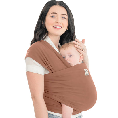 Baby Wrap Carrier Newborn to Toddler Hands-Free Infant Sling One Size (Pack of 1) Terracotta
