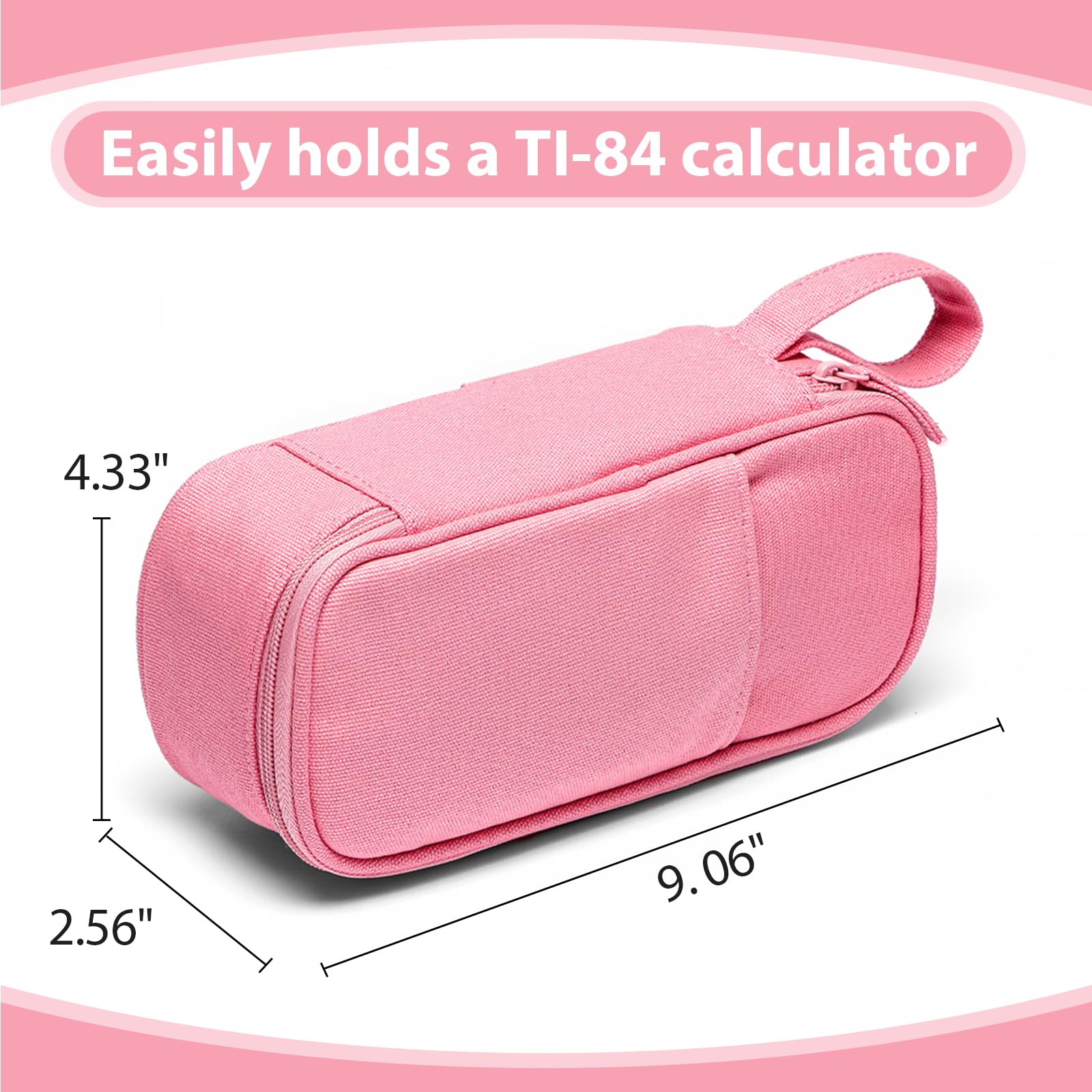 Large Pencil Case 1800ml - Heavy Duty Canvas School Supplies Organizer for Kids Students