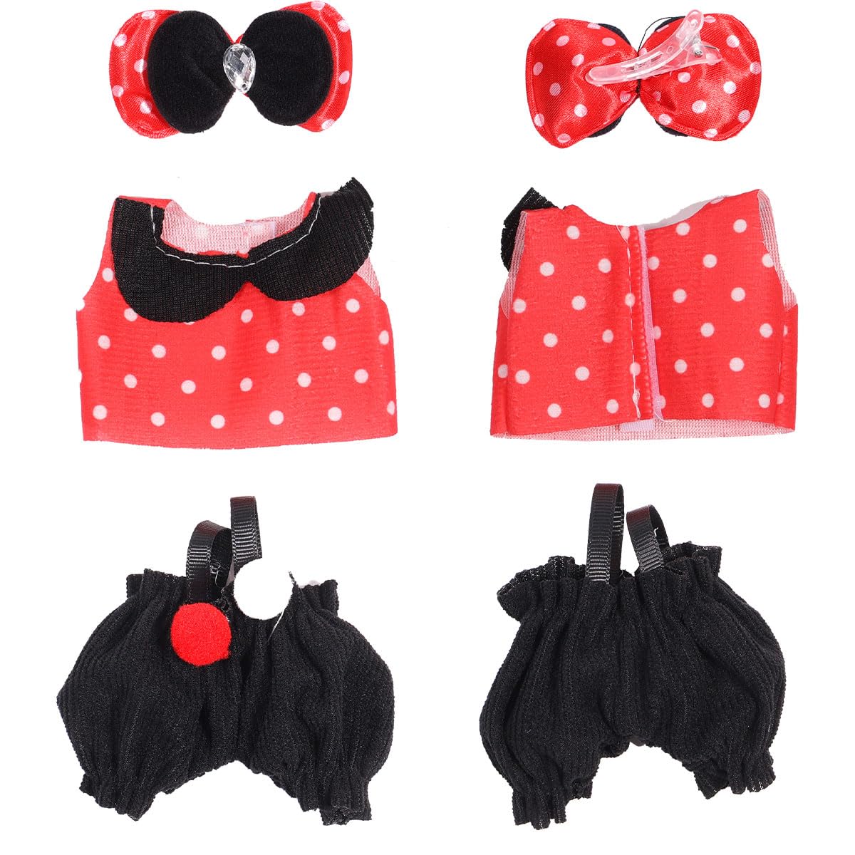 3 Piece Doll Clothes Set for 17cm Dolls - Handmade Crochet Outfit with Hat