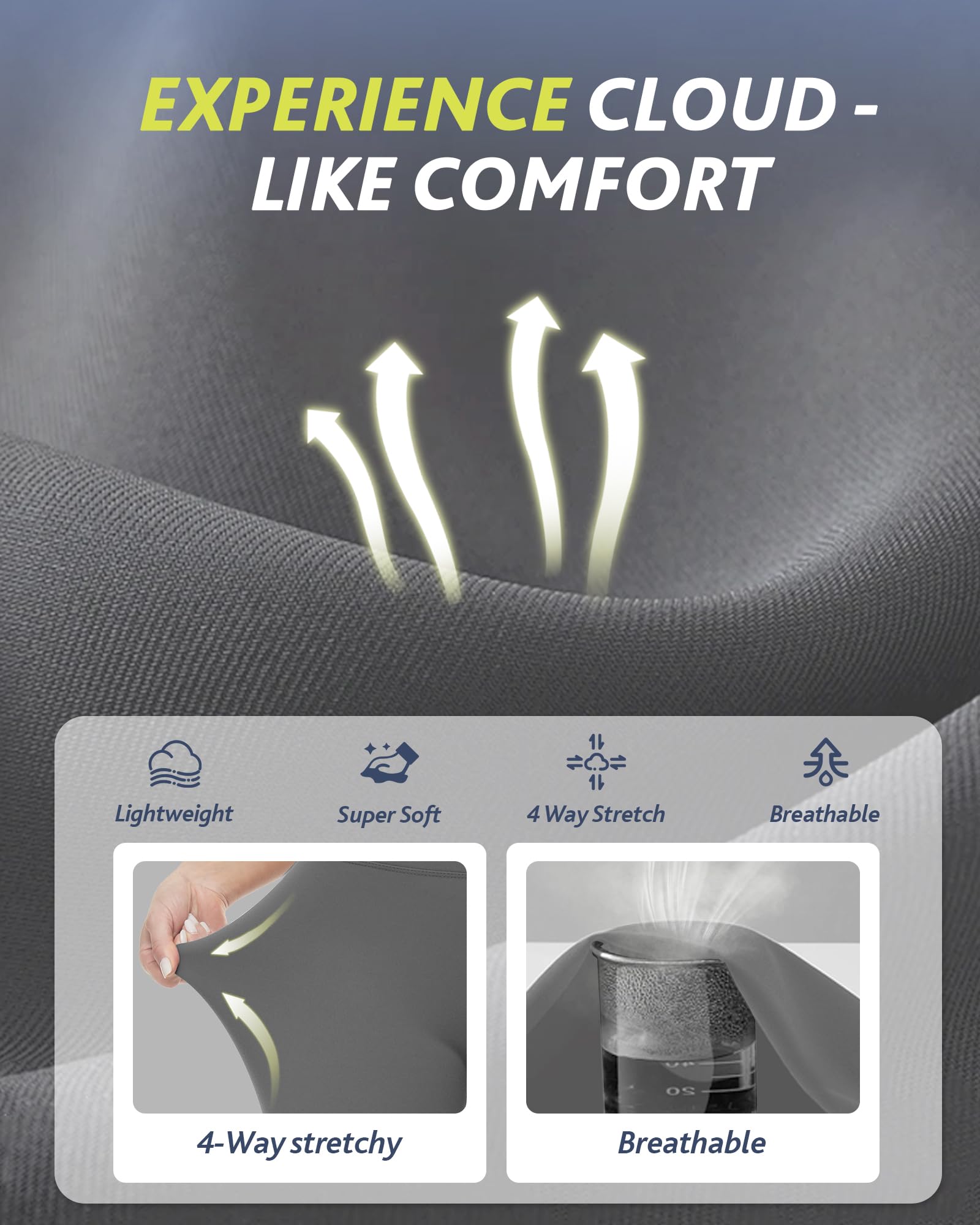 4 Pack High Waisted Leggings for Women - Tummy Control Yoga Pants Workout Set