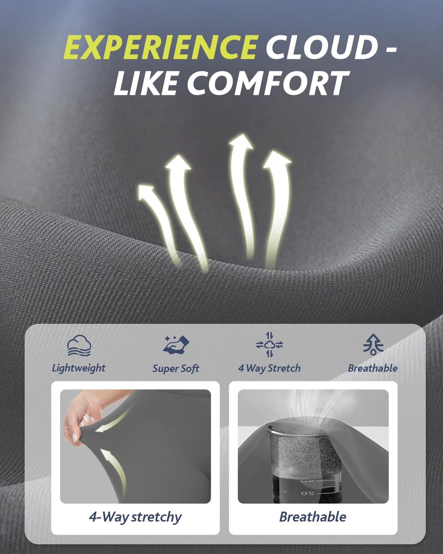 4 Pack High Waisted Leggings for Women - Tummy Control Yoga Pants Workout Set