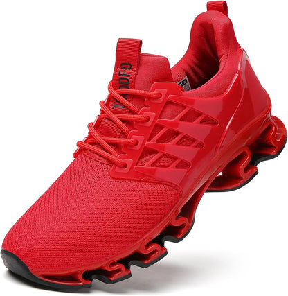 Women's Walking Shoes Breathable Mesh Sport Sneakers 8068 Red