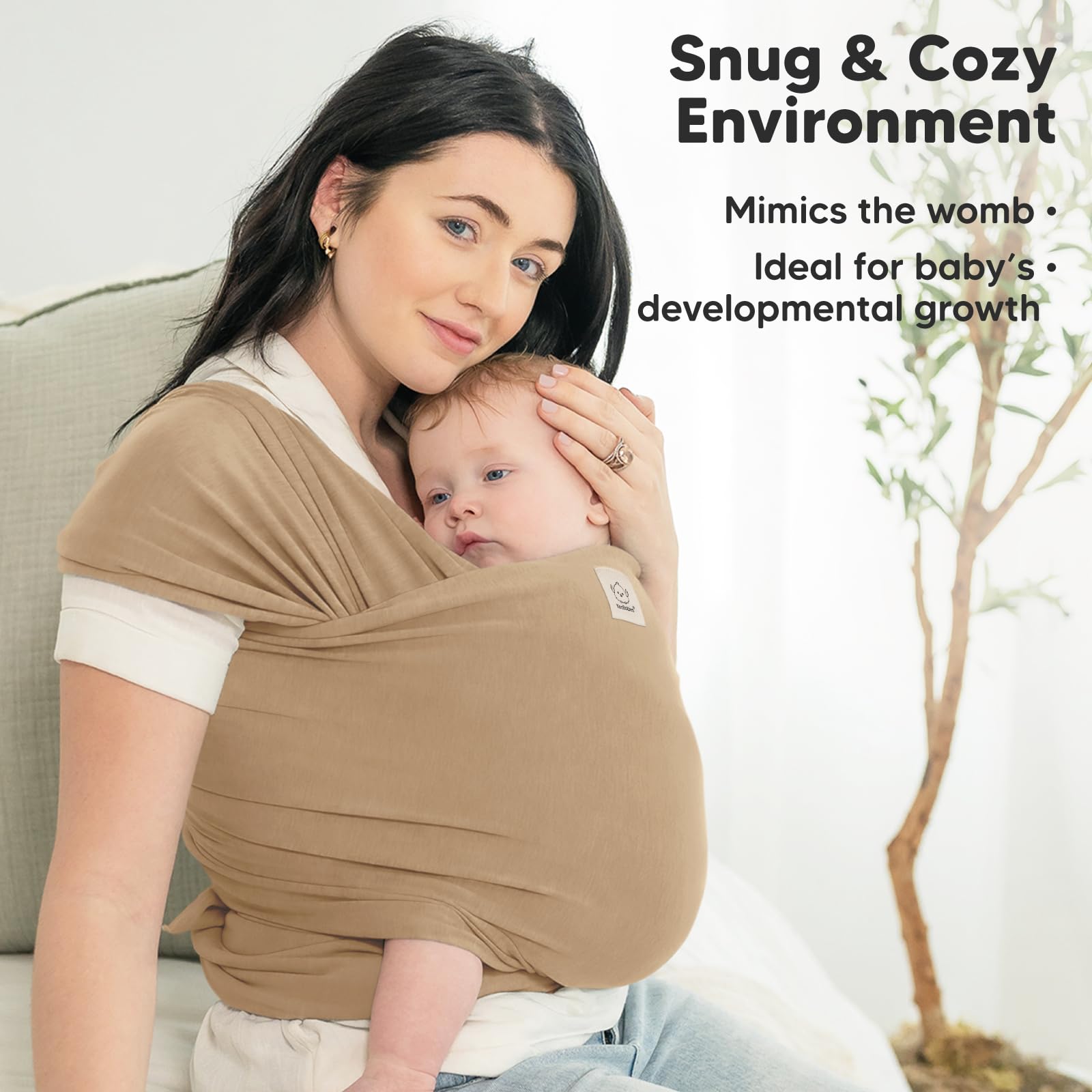 Baby Wrap Carrier Newborn to Toddler Hands-Free Infant Sling