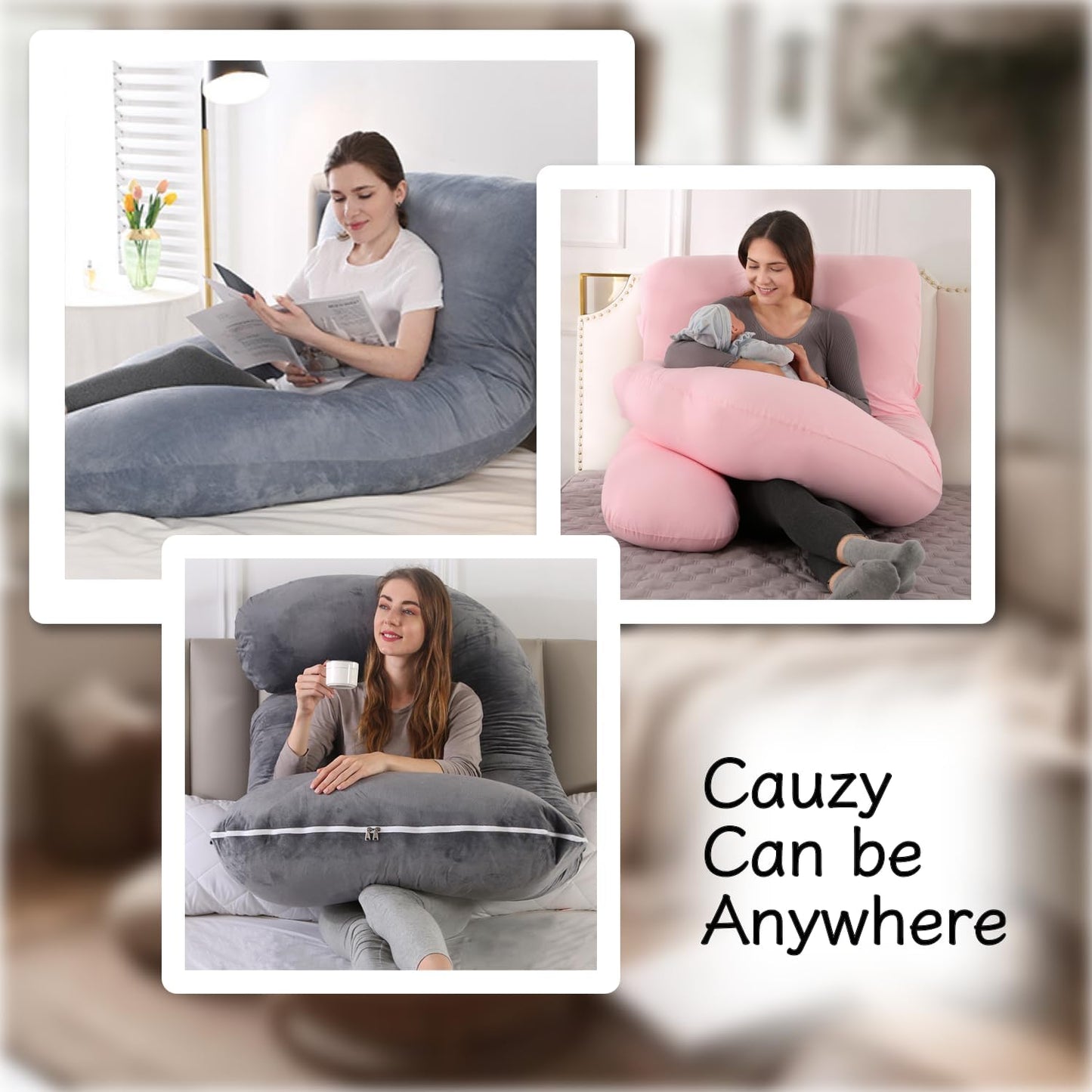 Full Body Pregnancy Pillow 57 Inch Maternity Support Pillow