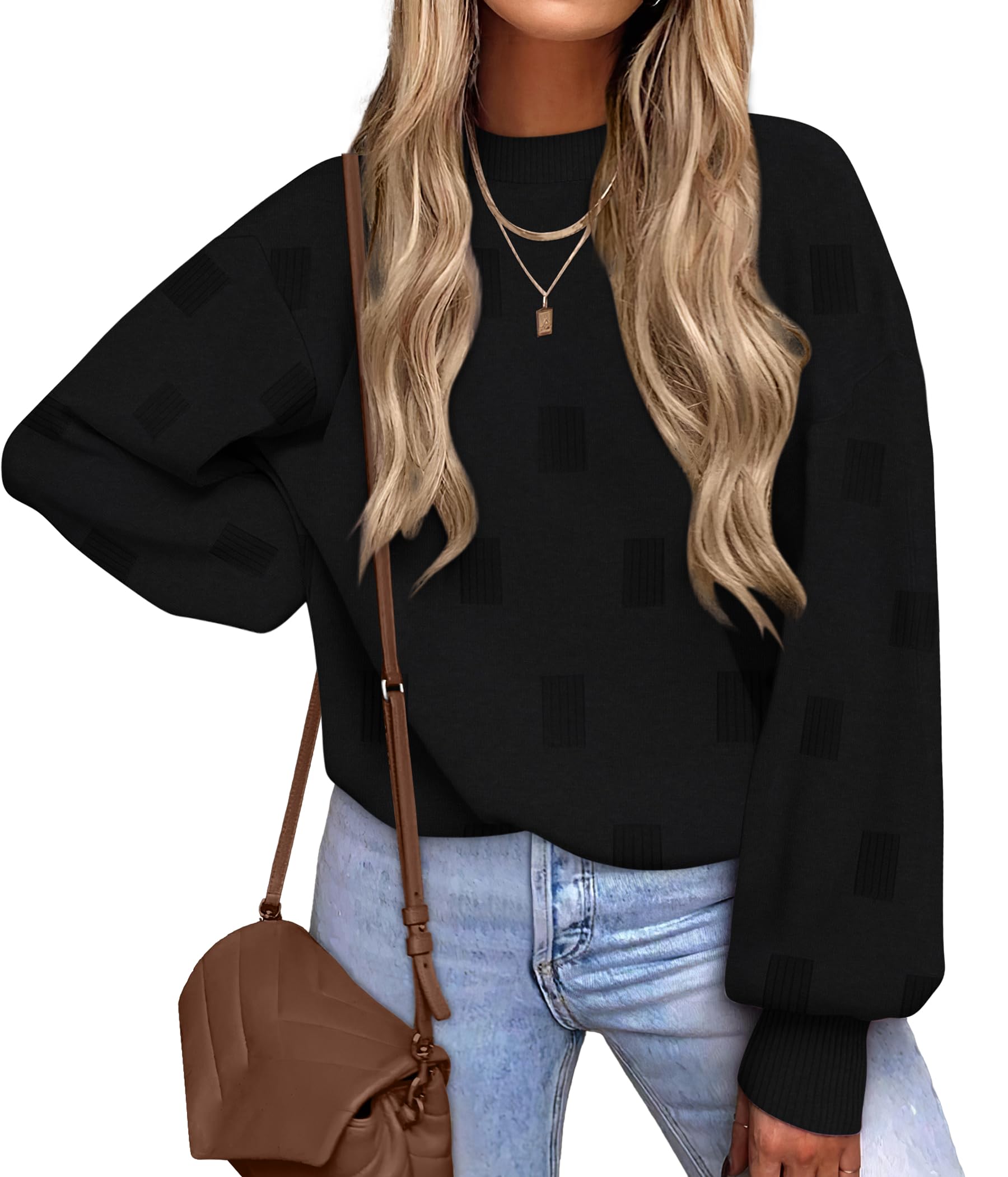 Women's Turtleneck Sweaters - Knit Pullover Long Sleeve Fall Fashion Top