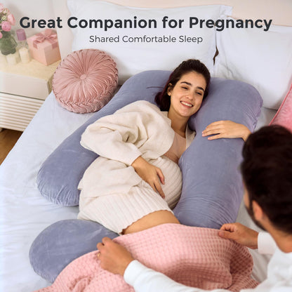 U-Shaped Full Body Pregnancy Pillow 57 Inch Maternity Support Pillow