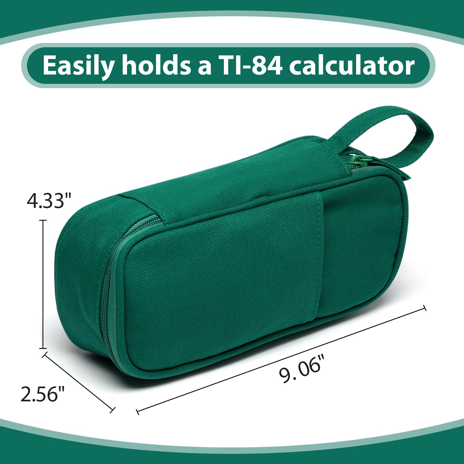 Large Pencil Case 1800ml - Heavy Duty Canvas School Supplies Organizer for Kids Students