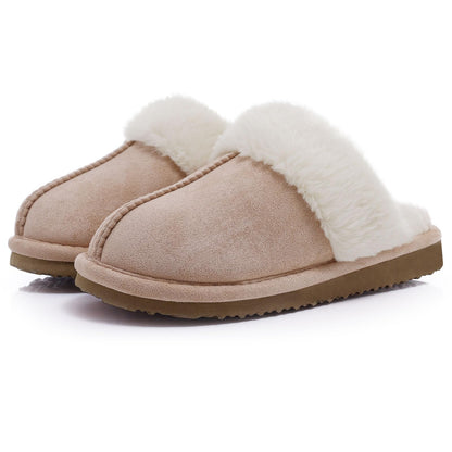 Fuzzy Memory Foam Slippers for Women - Fluffy Winter House Shoes Indoor Outdoor