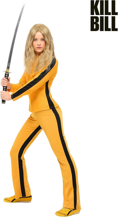 Kill Bill Beatrix Kiddo Costume - Women's Yellow Kung-Fu Jumpsuit