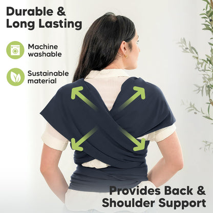 Baby Wrap Carrier Newborn to Toddler Hands-Free Infant Sling