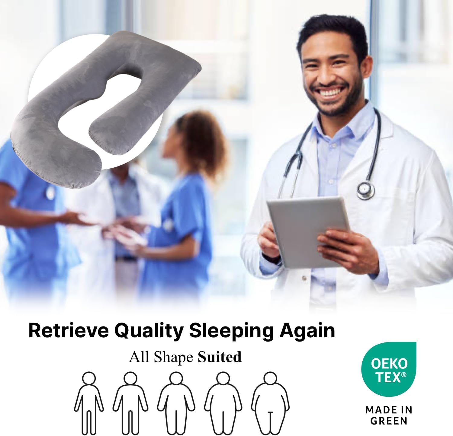 Full Body Pregnancy Pillow 57 Inch Maternity Support Pillow