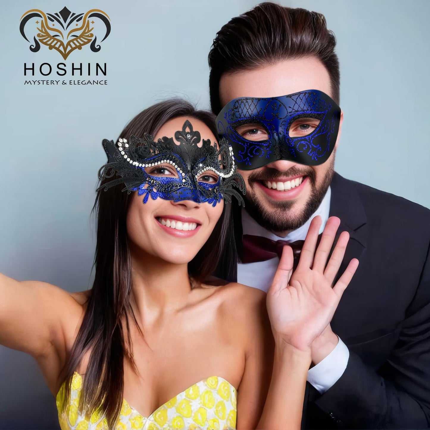 Masquerade Masks - Elegant Mardi Gras Party Masks - Premium Decorative Masks for Women and Men