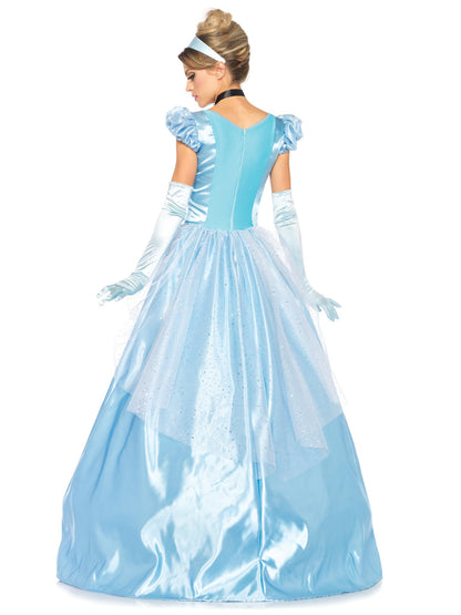 Cinderella Costume for Women - Classic Princess Dress Halloween Outfit