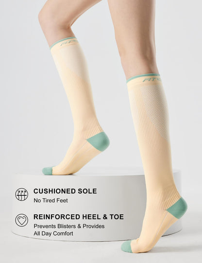 Compression Socks 20-30mmHg 3 Pairs Women Men Circulation Support