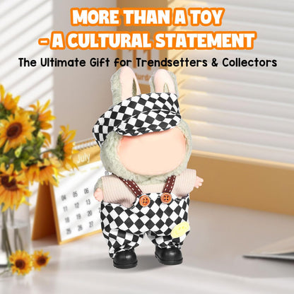 3 Piece Doll Clothes Set for 17cm Dolls - Handmade Crochet Outfit with Hat