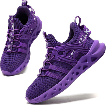 Avia Shoes Kids - Comfortable Sports Sneakers - School Athletic Shoes Purple-04