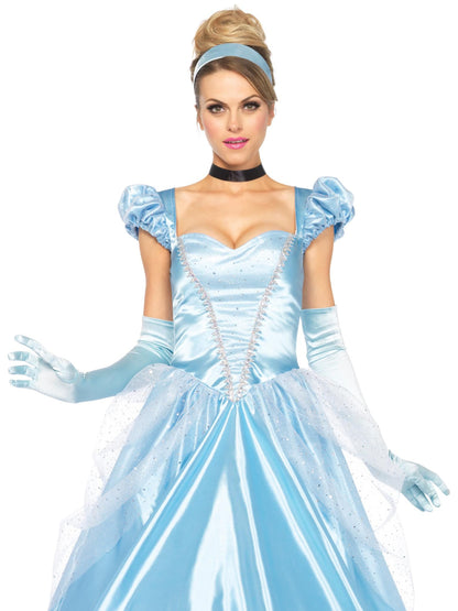 Cinderella Costume for Women - Classic Princess Dress Halloween Outfit