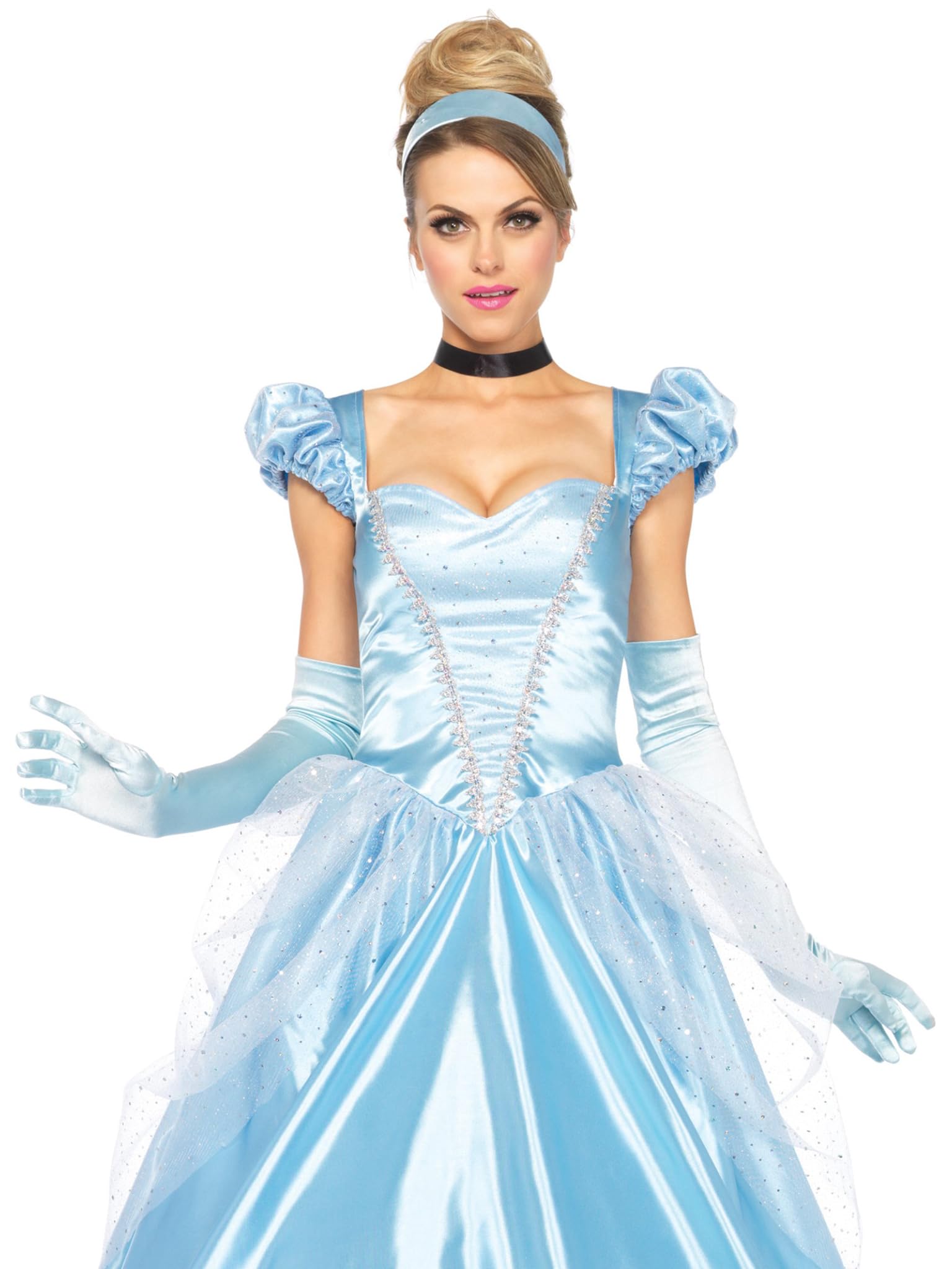 Cinderella Costume for Women - Classic Princess Dress Halloween Outfit