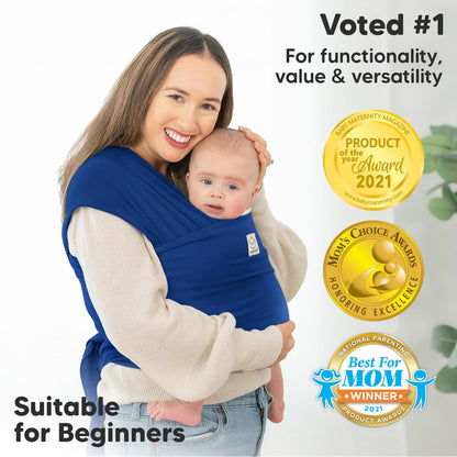 Baby Wrap Carrier Newborn to Toddler Hands-Free Infant Sling
