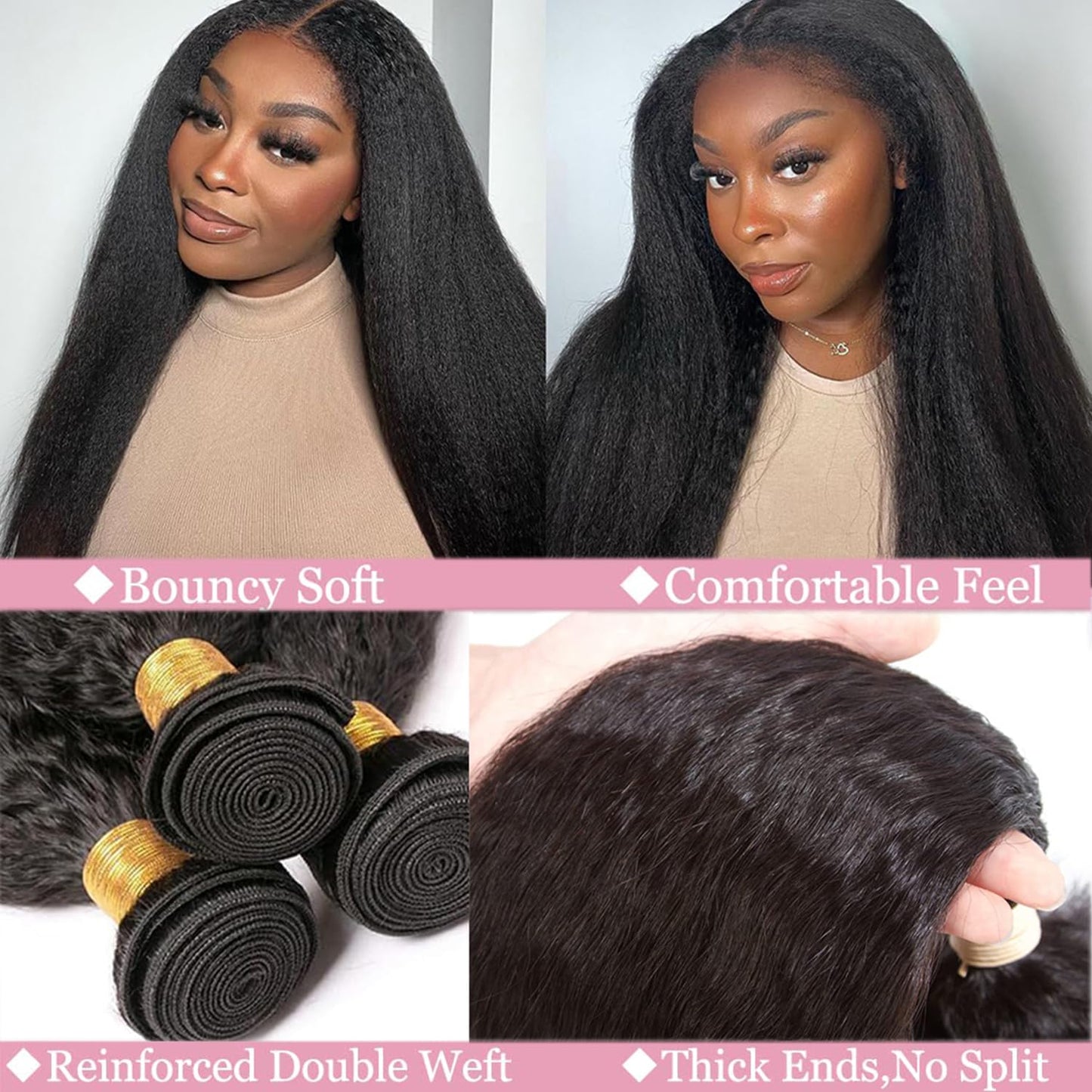 Brazilian Virgin Hair Bundles Deep Wave Human Hair Extensions