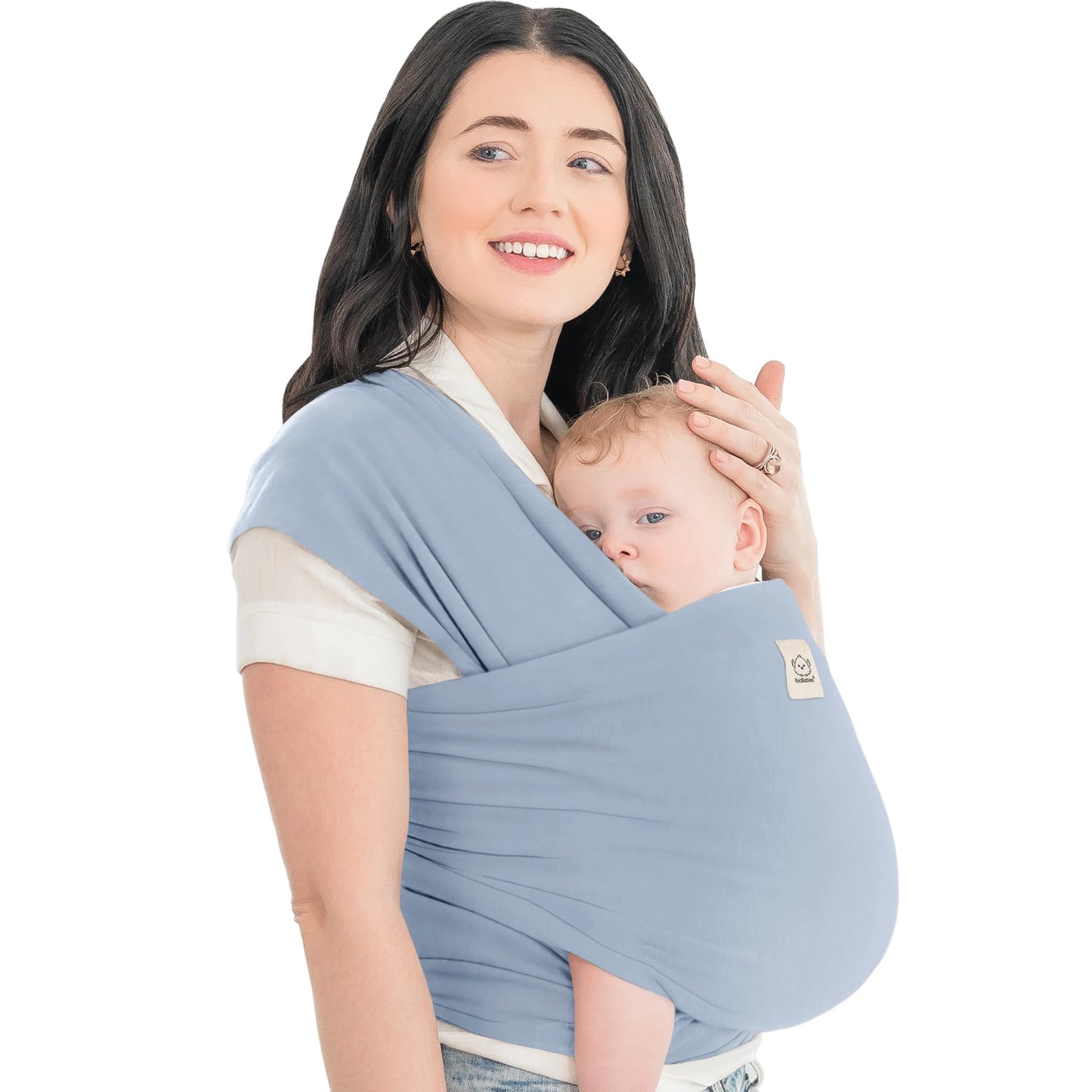 Baby Wrap Carrier Newborn to Toddler Hands-Free Infant Sling One Size (Pack of 1) Powder Blue