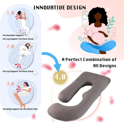 Full Body Pregnancy Pillow 57 Inch Maternity Support Pillow