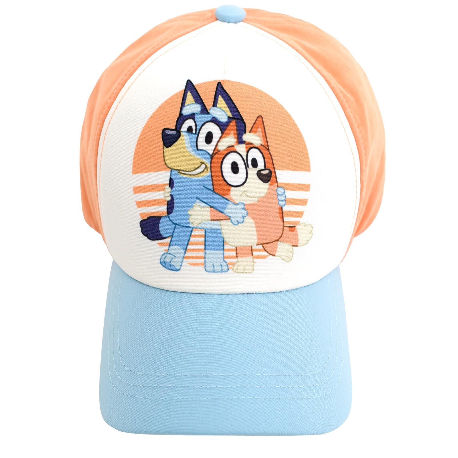 Bluey 3-Piece Kids Outfit Set - T-Shirt, Shorts & Baseball Cap for Toddlers to Big Kids