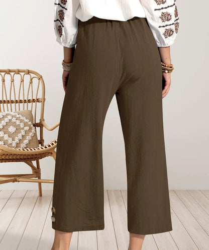 Wide Leg Cropped Pants