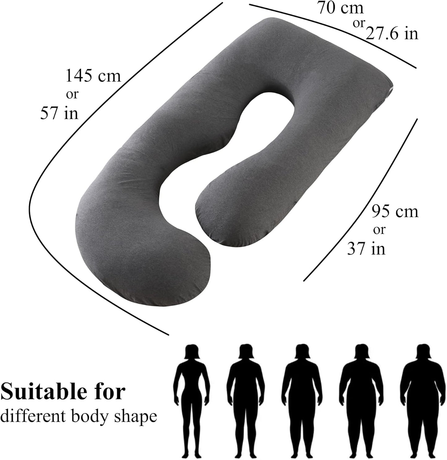 Full Body Pregnancy Pillow 57 Inch Maternity Support Pillow