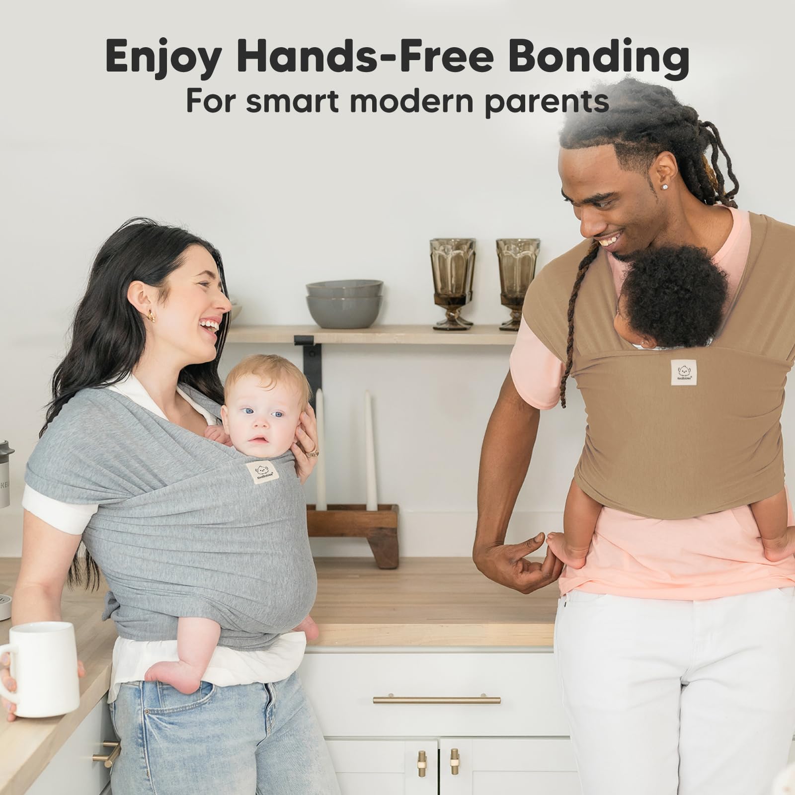 Baby Wrap Carrier Newborn to Toddler Hands-Free Infant Sling