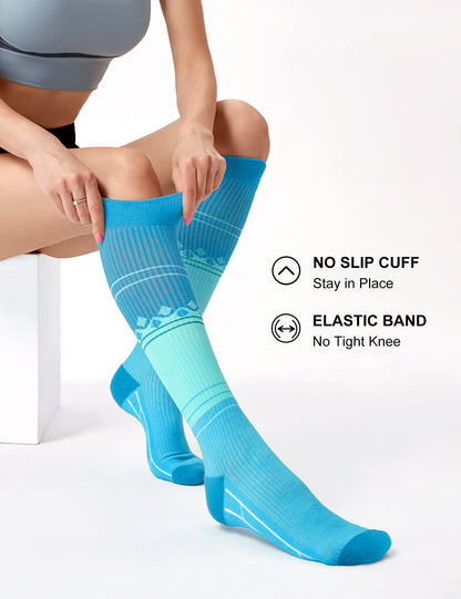 Compression Socks 20-30mmHg 3 Pairs Women Men Circulation Support