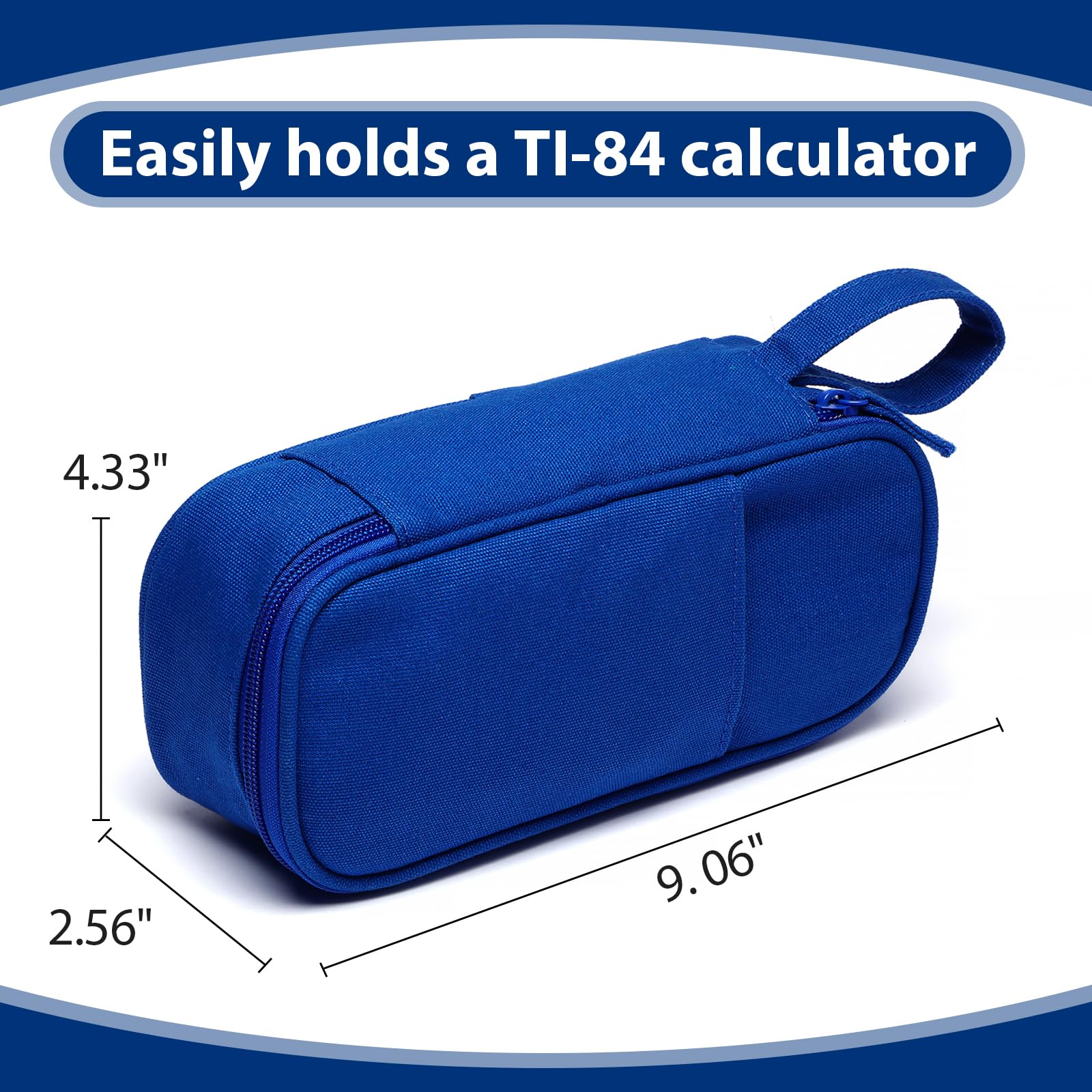 Large Pencil Case 1800ml - Heavy Duty Canvas School Supplies Organizer for Kids Students