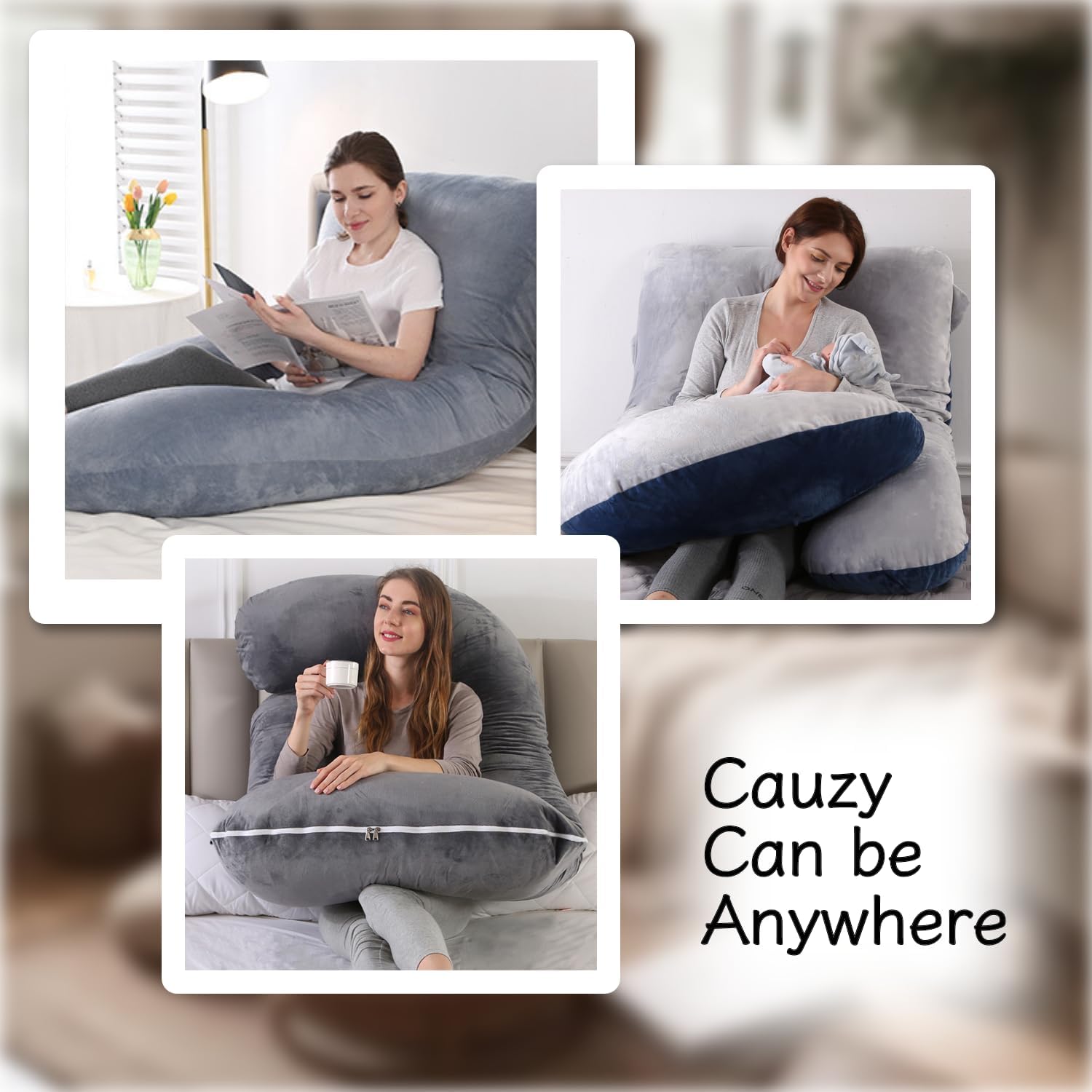 Full Body Pregnancy Pillow 57 Inch Maternity Support Pillow