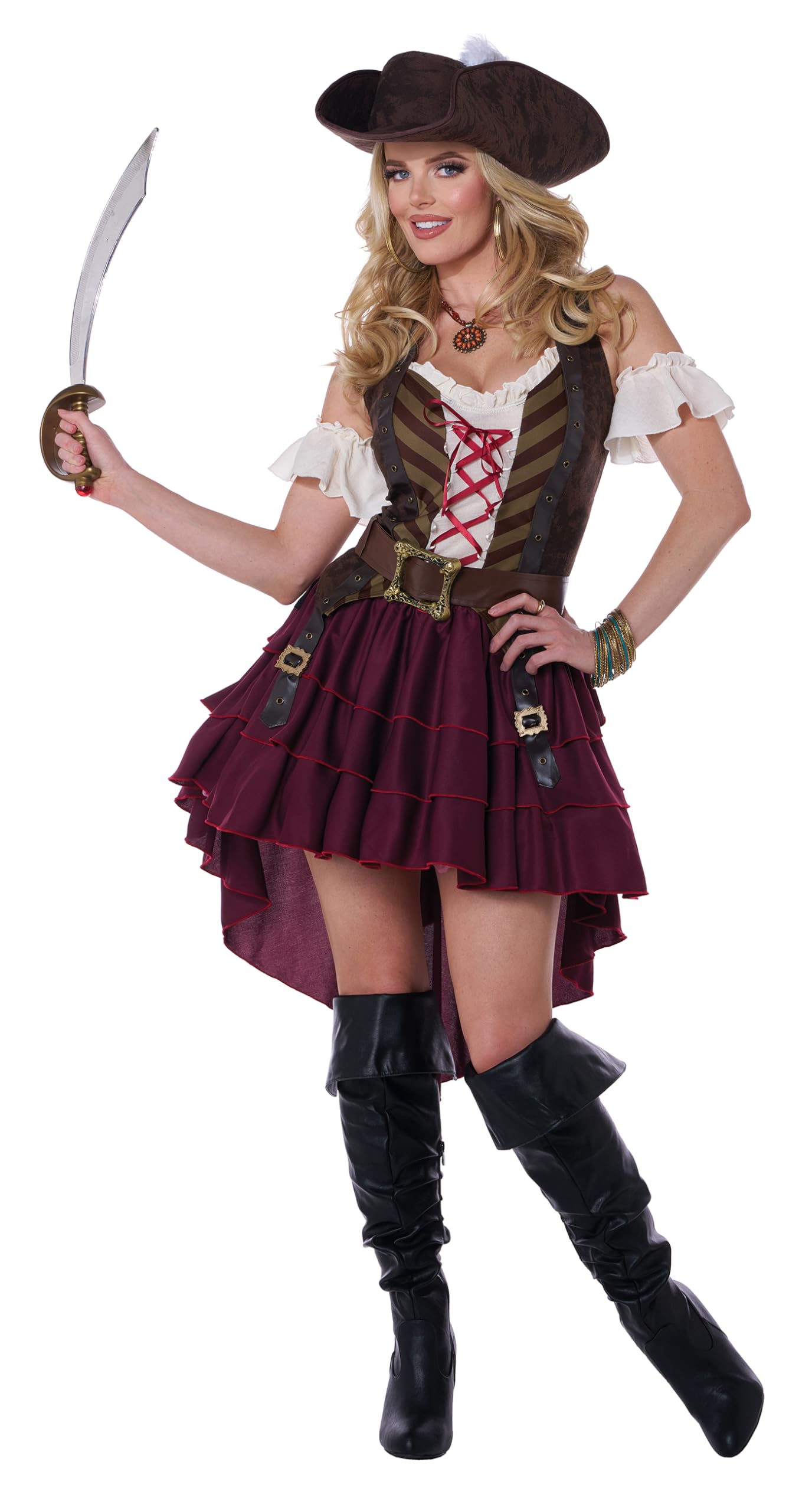 Swashbuckler Captain Costume for Women - Pirate Halloween Outfit