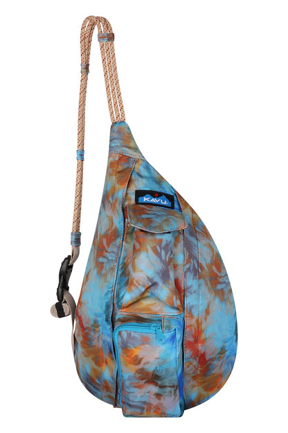 Mini Rope Sling Pack Adjustable Crossbody Bag for Women One Size Ocean Potion