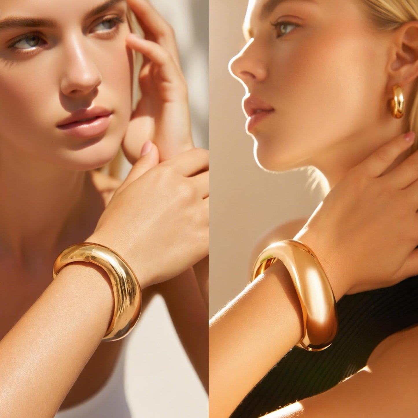 Women's Accessories - 36-Piece Gold Plated Jewelry Set Necklaces Bracelets Earrings Rings Gift