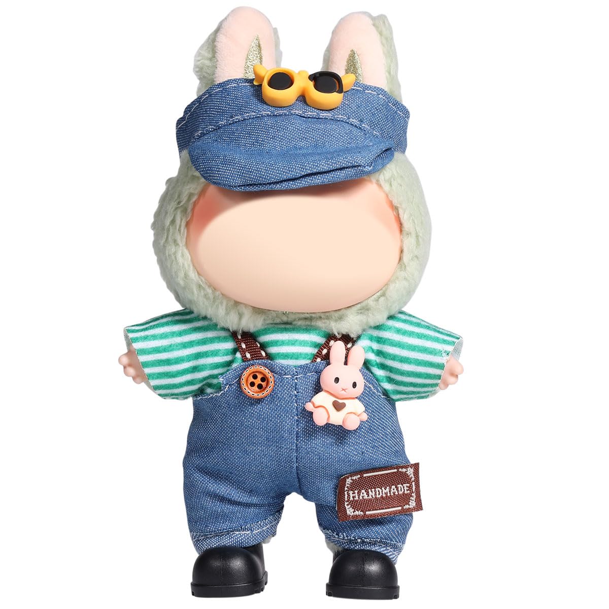 3 Piece Doll Clothes Set for 17cm Dolls - Handmade Crochet Outfit with Hat