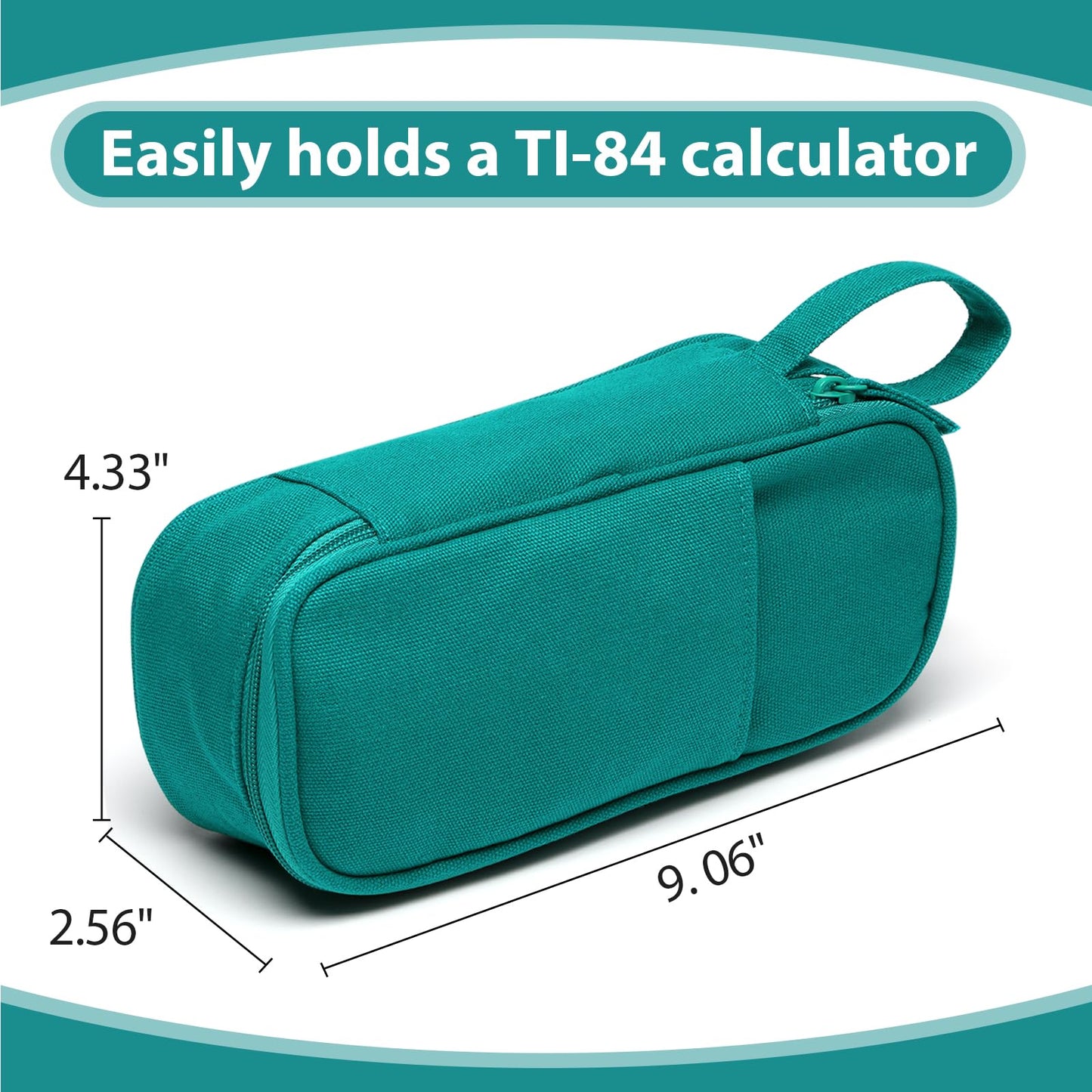 Large Pencil Case 1800ml - Heavy Duty Canvas School Supplies Organizer for Kids Students