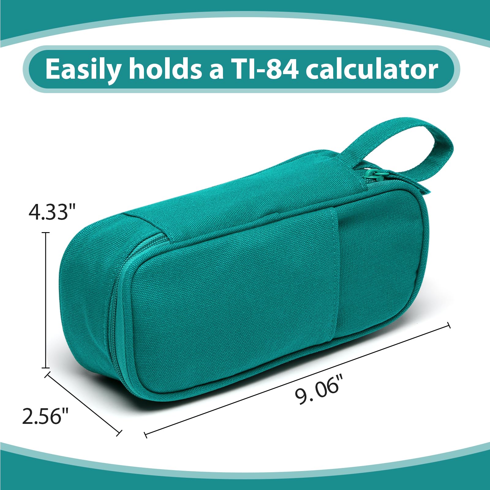 Large Pencil Case 1800ml - Heavy Duty Canvas School Supplies Organizer for Kids Students