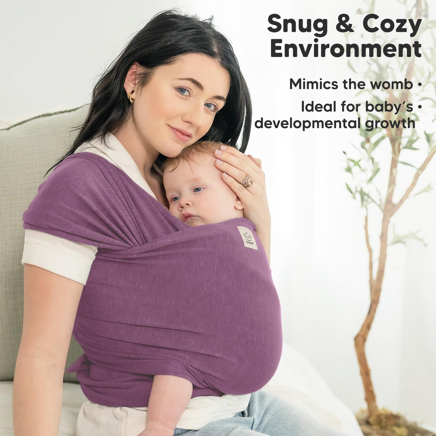 Baby Wrap Carrier Newborn to Toddler Hands-Free Infant Sling