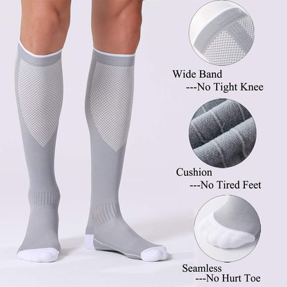 Compression Socks 20-30mmHg 3 Pairs Women Men Circulation Support