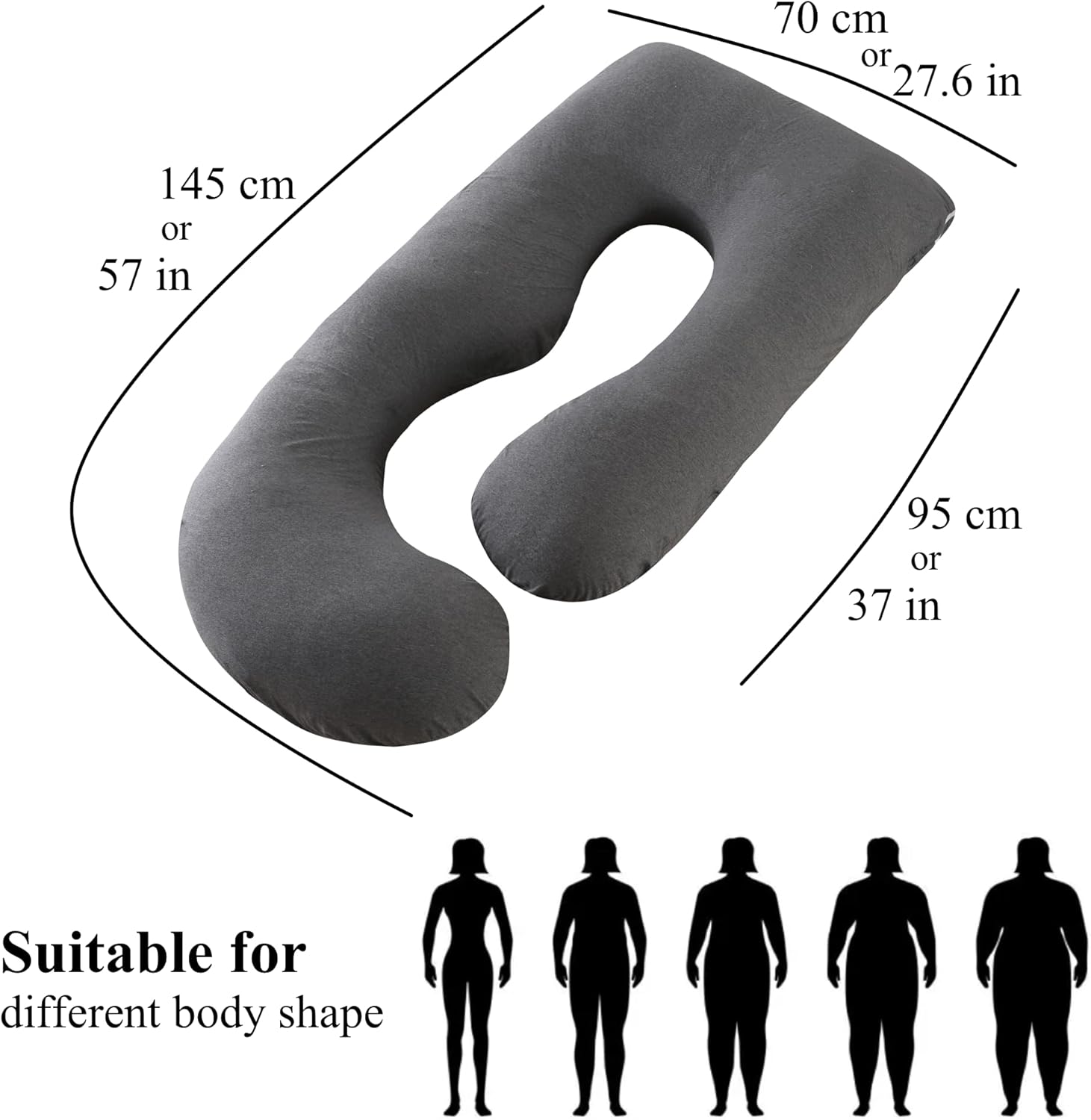 Full Body Pregnancy Pillow 57 Inch Maternity Support Pillow