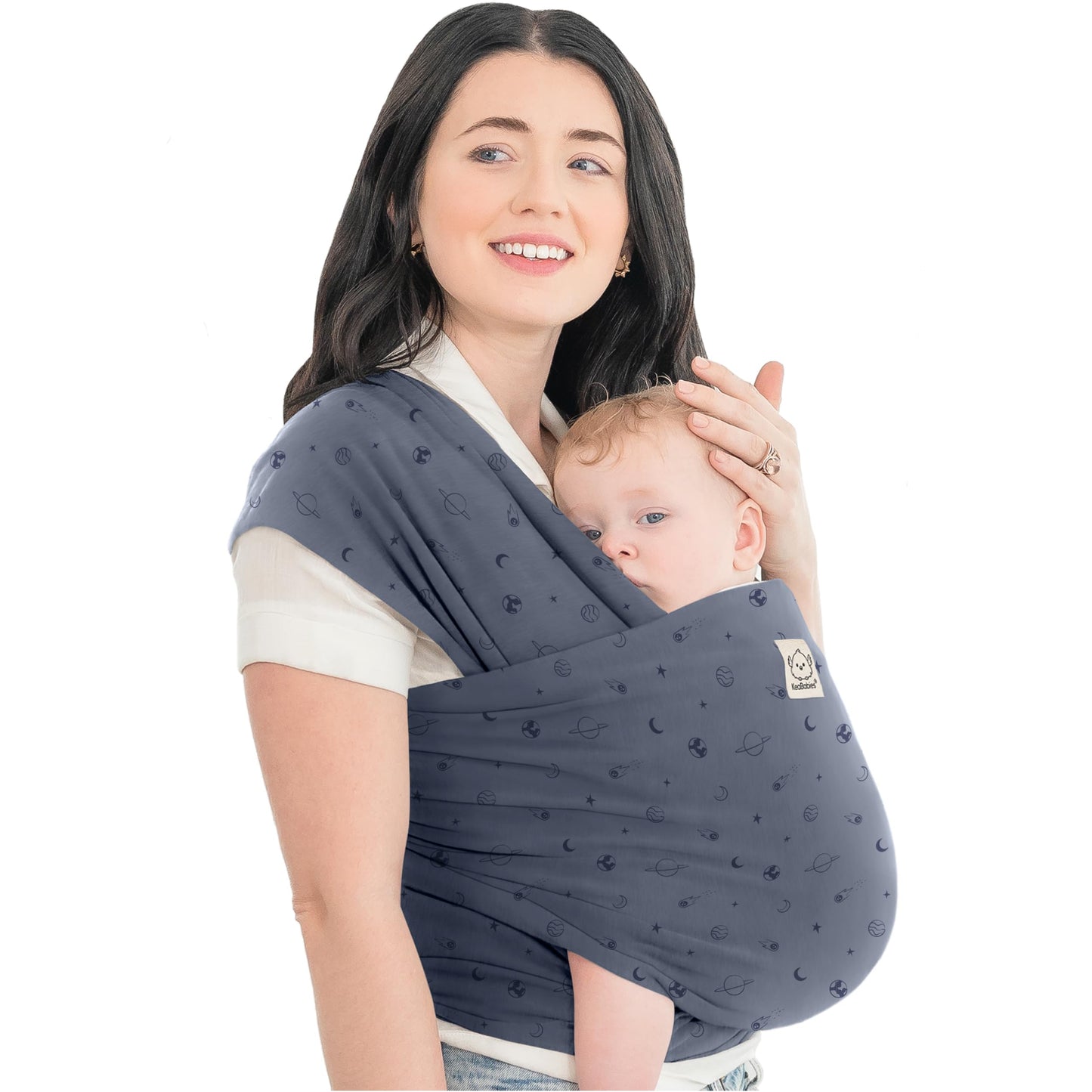 Baby Wrap Carrier Newborn to Toddler Hands-Free Infant Sling One Size (Pack of 1) Planets